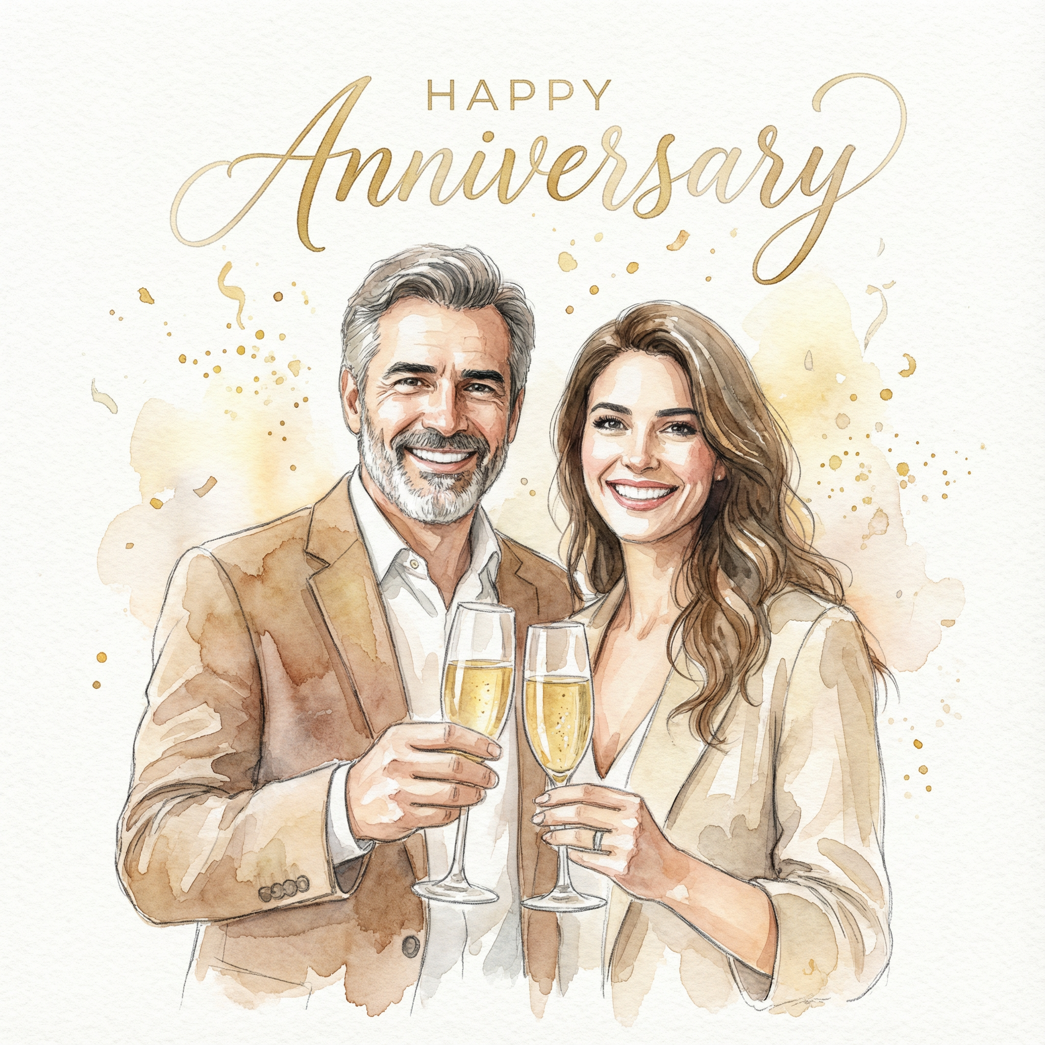 Family anniversary card idea