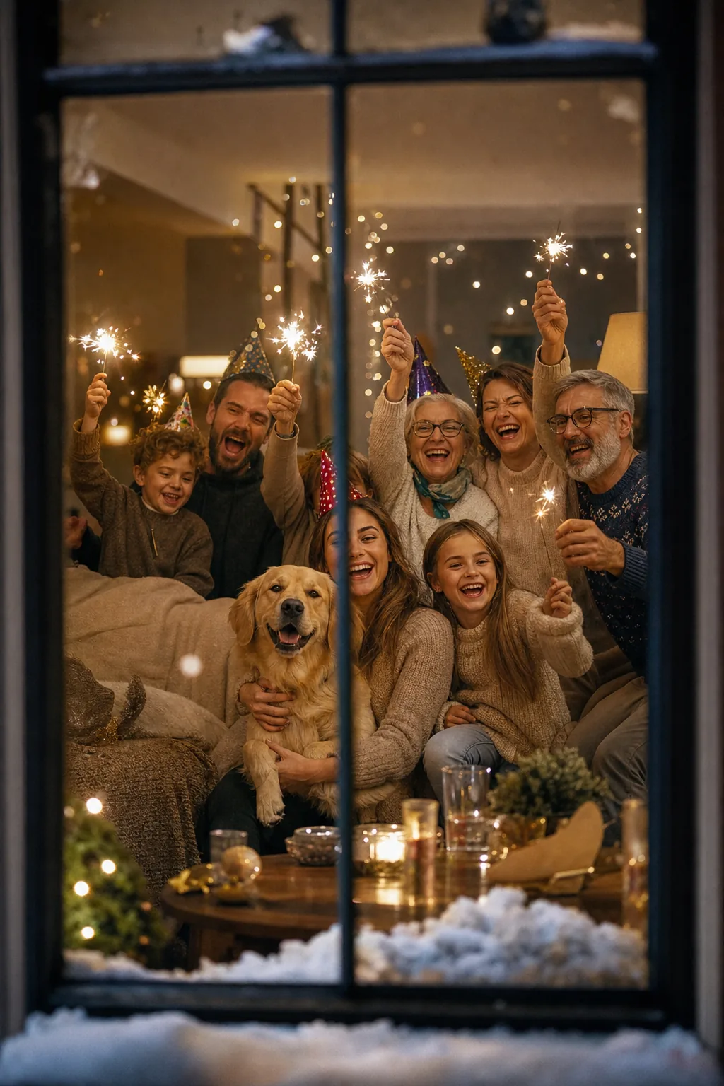 Personalised new year card idea