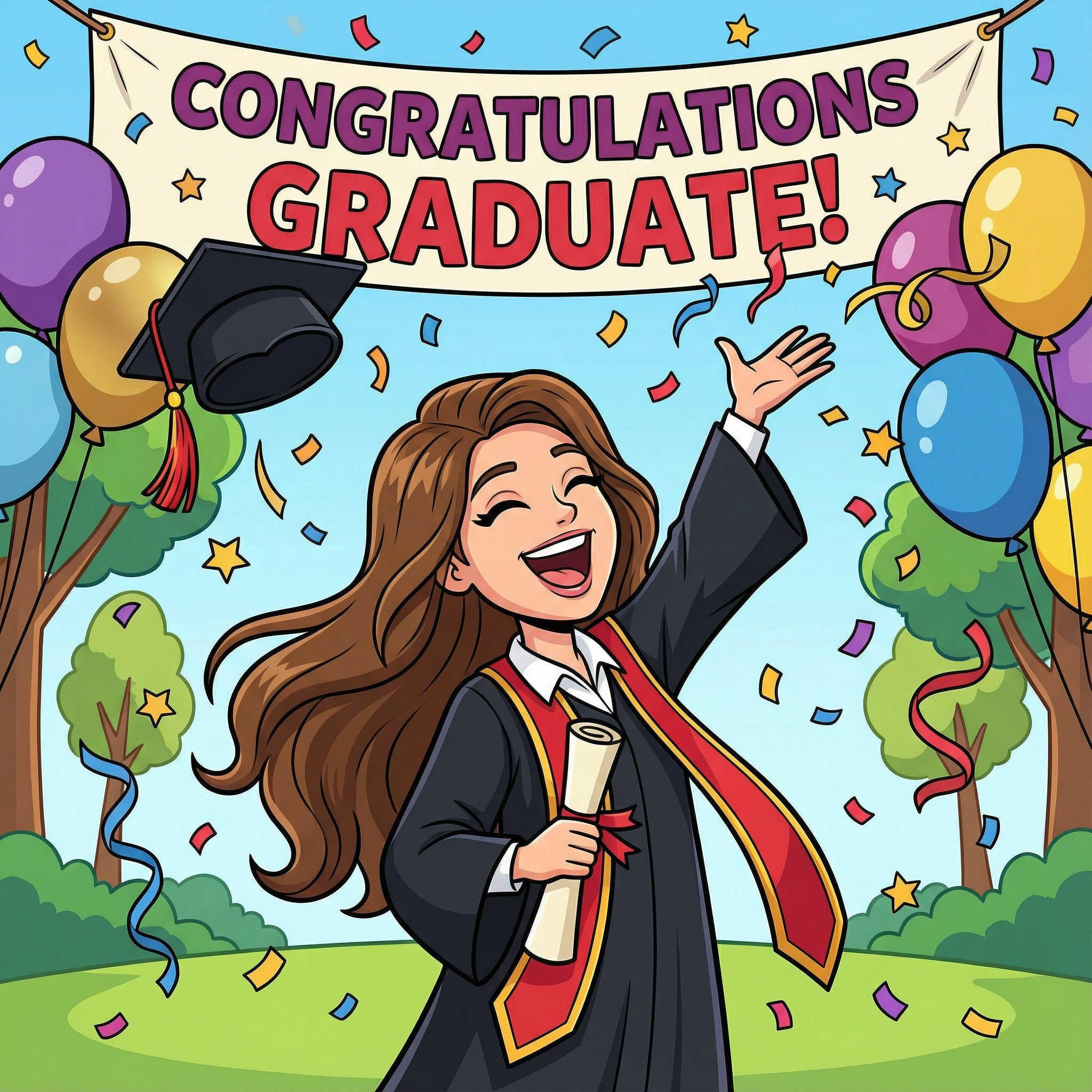 Family congratulations card idea
