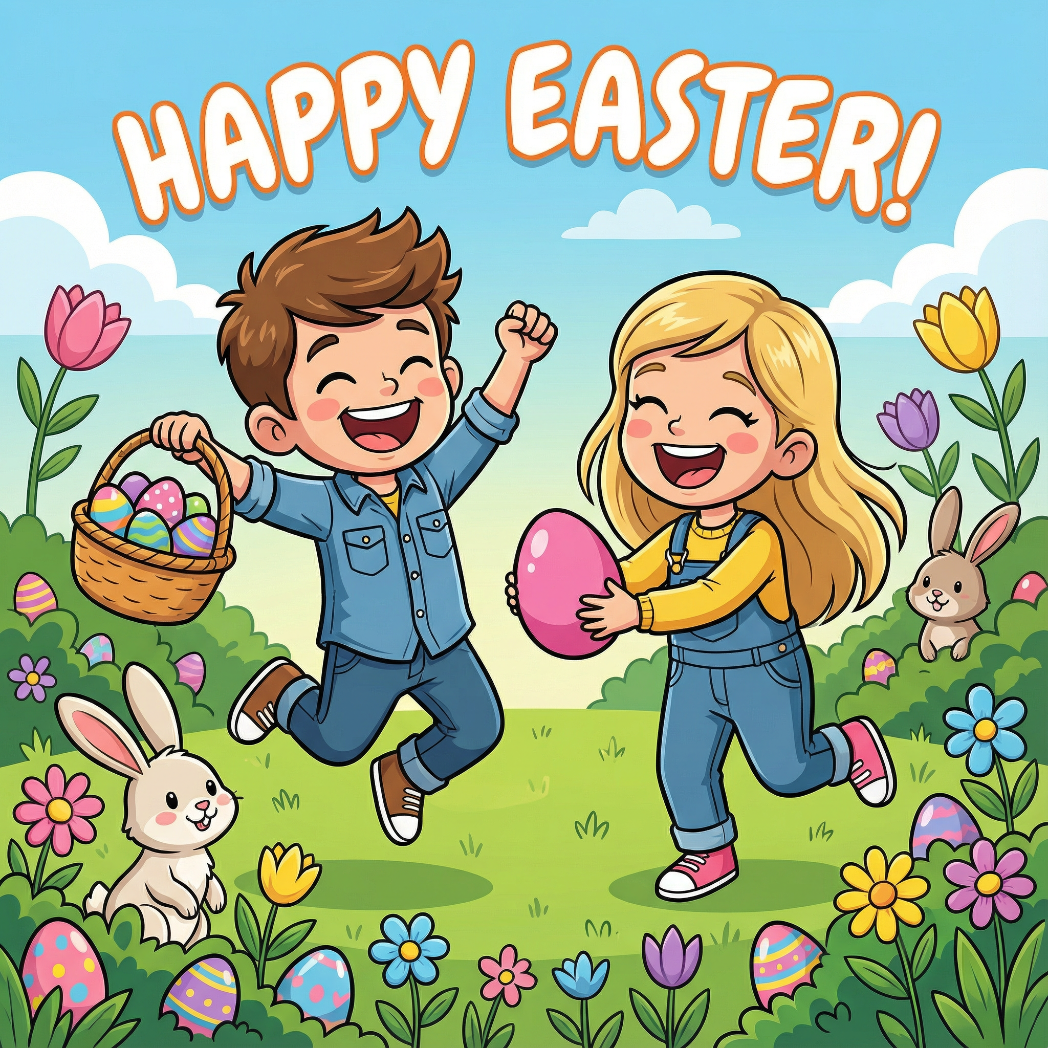 Face swap easter card idea