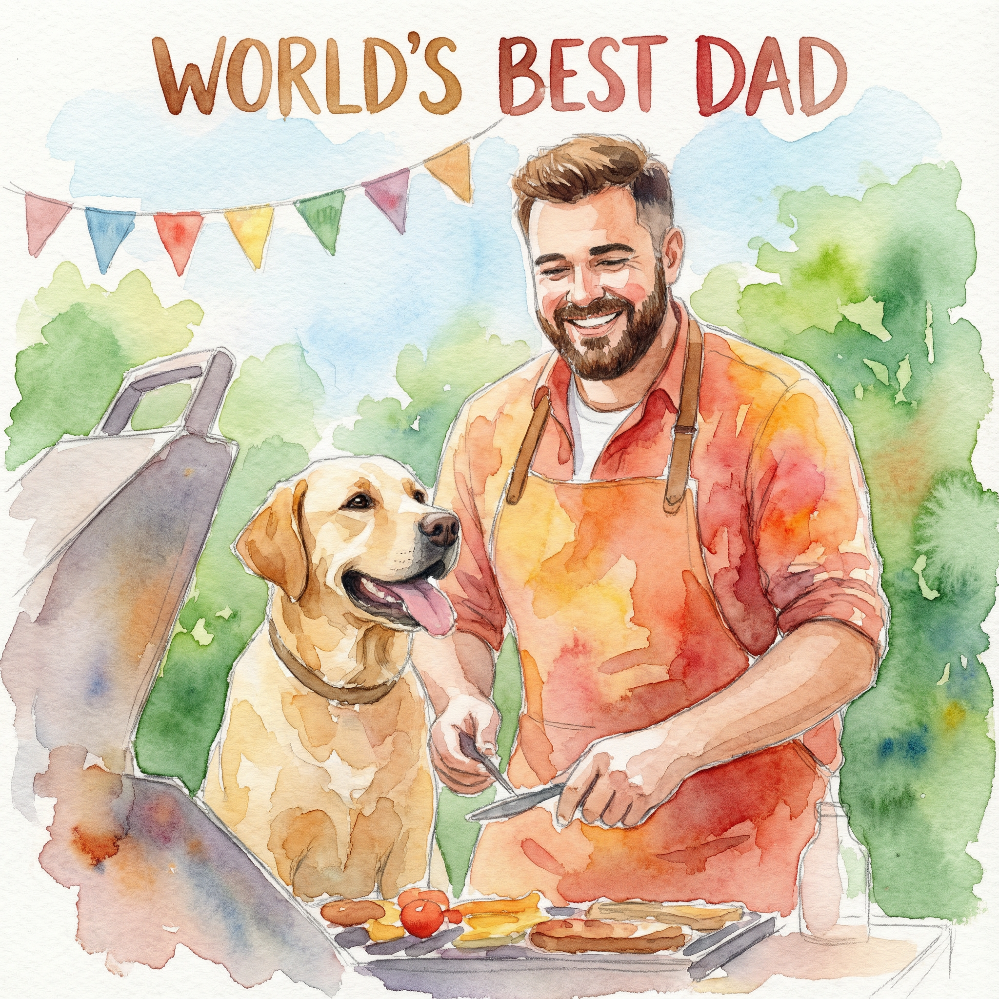 Family father's day card idea