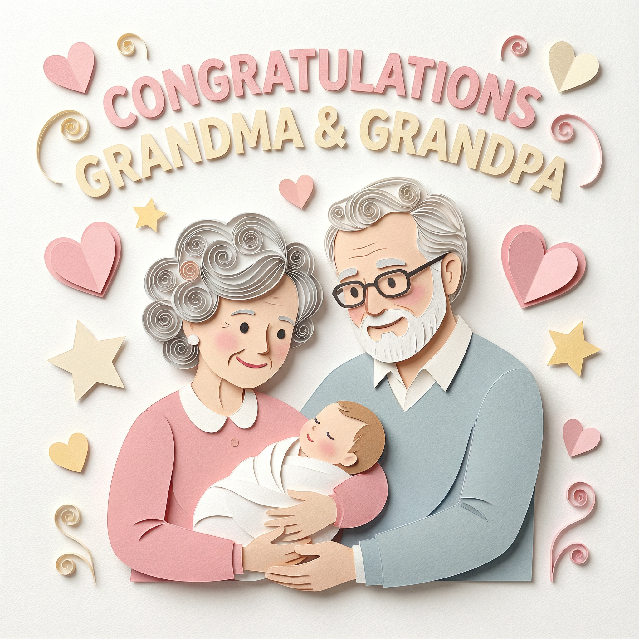 Pet new baby card idea