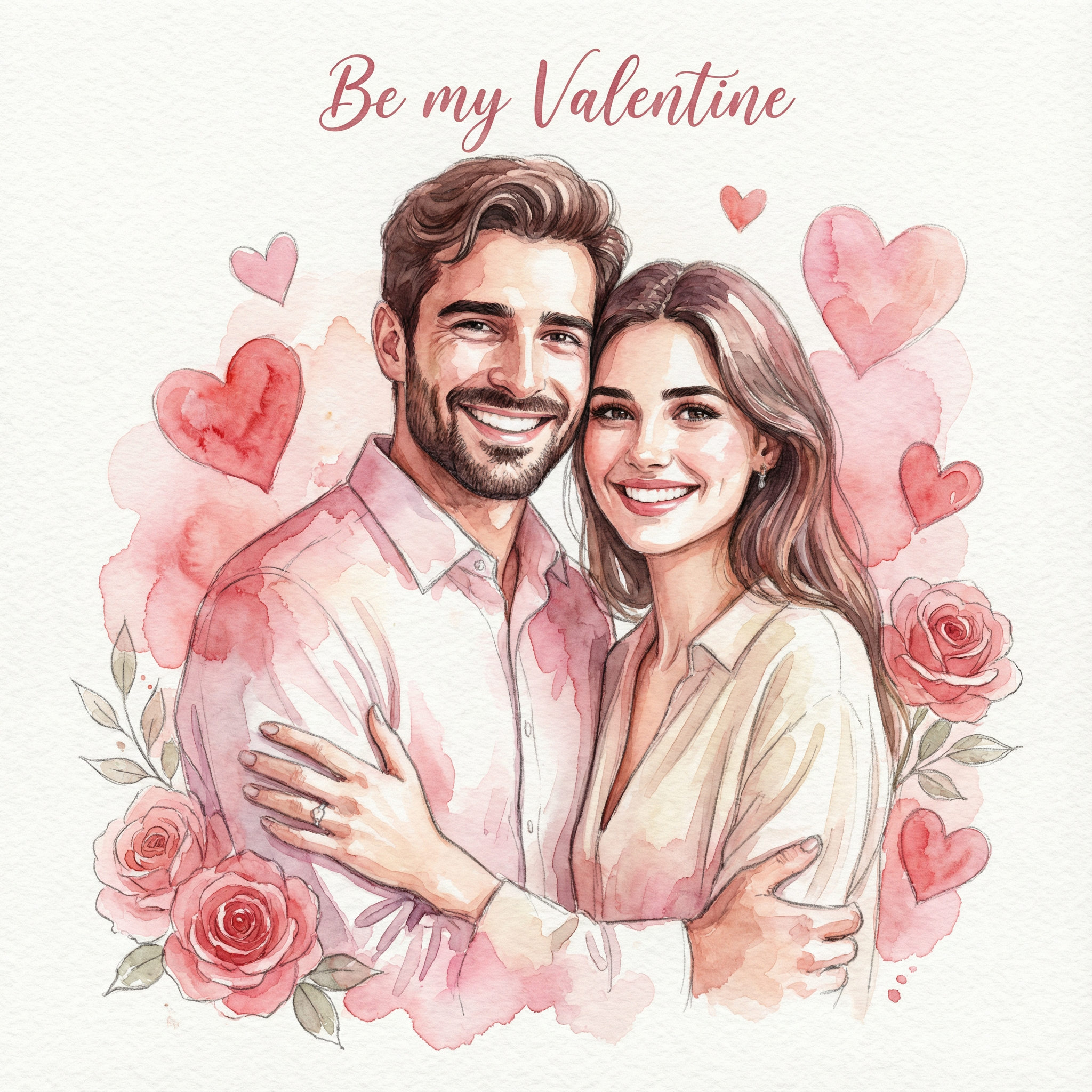 Family valentine's card idea